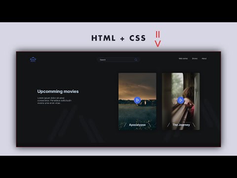 website design using html and css