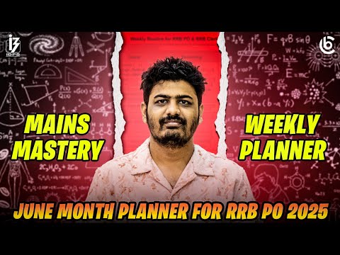 🎖️ Complete June Month Planner For RRB PO & RRB Clerk 2025 | Mains Mastery | Arka Pal #rrb#rrbpo2025