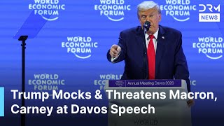 JUST IN: Trump Mocks & Threatens Canada PM Carney, France's Macron at World Economic Forum | AC1G