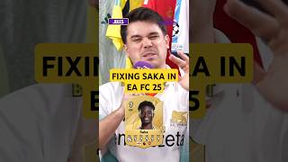 FIXING SAKA'S EA FC 25 CARD 🔥 it gets HEATED 😬 #shorts #football #soccer