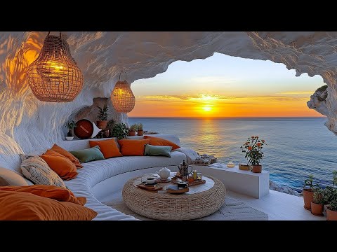 Summer Cabin Jazz | Soft Jazz Melodies In Summer Cabin With Natural Sea Sounds For Working, Relaxing