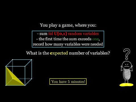 Random Summation until One | Quant Interview Questions