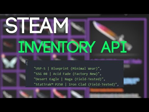 Save and show inventories in Nodejs #2 (Steam-Inventory-Api)