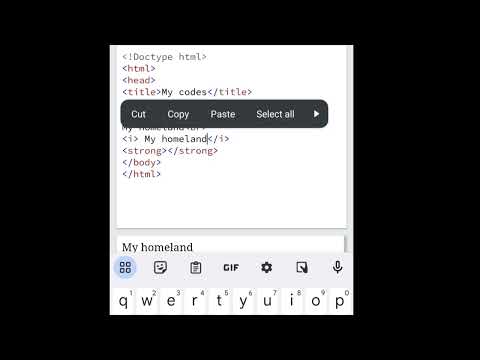 easy learning of html  in seconds; tags for italics, underline, strike fonts, bold font