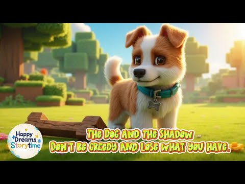 The Dog and the Shadow | Greed Fable for Kids | Happy Dreams Storytime