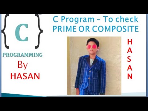 C | PRIME NUMBER IN C - HASAN - V Class | s/o Dr. Venkateshwarlu | CPP | Java