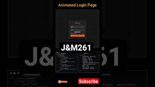 Animated Login Page using HTML, CSS | Modern Responsive Login UI #loginform #uiux #webdesign #code