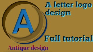 A Letter Logo Design Tutorial in Pixellab | Step-by-Step Graphic Design Guide