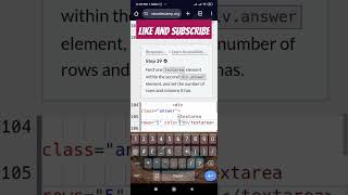 freeCodeCamp learn Accessibility by building a Quiz step 39#ytshorts #freecodecamp #html #shorts