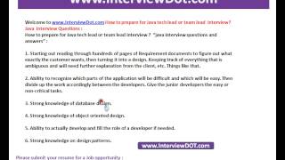 Java Interview Tips Java Interview Tips