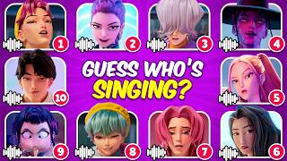 Guess KPop Demon Hunters Movie Character 2025 by Song & Voice 🎙️🎵🔥 Huntrix, Saja Boys, Soda Pop