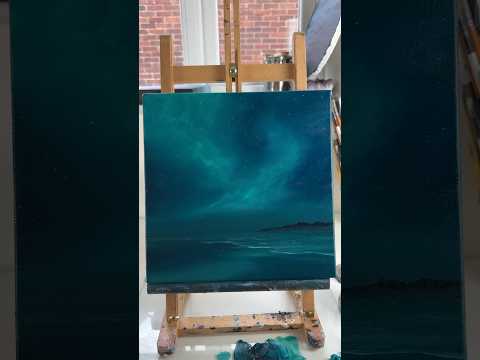 Night Sky Oil Painting #oilpainting #art #painting