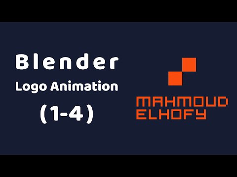 Animating 2D Logo in Blender - M. El Hofy (1-4)