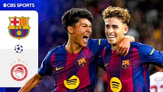 Barcelona vs. Olympiacos: Extended Highlights | UCL League Phase MD 3 | CBS Sports Golazo