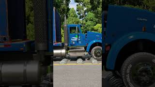 Pickup truck tow wood vs Speed Bumps #shortvideo#beamngdrive #simulation #india #truck #speedbump