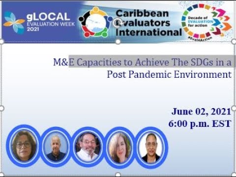 gLOCAL 2021 - M&E Capacities to achieve the SDGs in a post pandemic environment, June 2