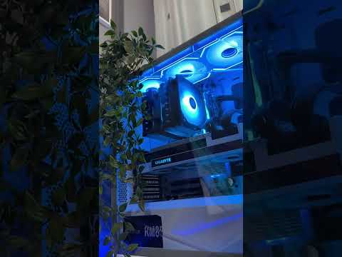 Light Blue Gaming Setup