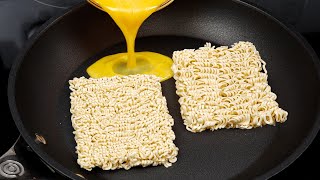 Just pour eggs over ramen and the result will be amazing! Easy, quick and very delicious!