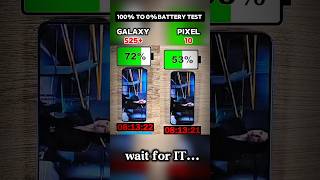GALAXY S25 + VS PIXEL 10 BATTERY TEST #youtubeshorts #techshorts #techreview