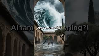 Tsunami Destroys the Alhambra! #travel #waves #memes #funny #scary #automobile