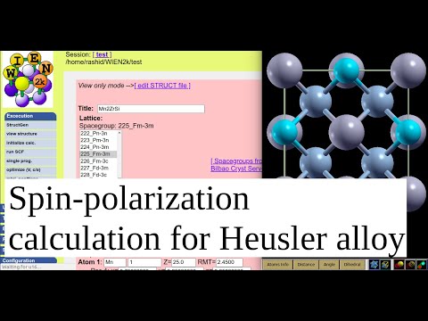 WT10: Spin-polarization calculation for Heusler alloy using WIEN2k