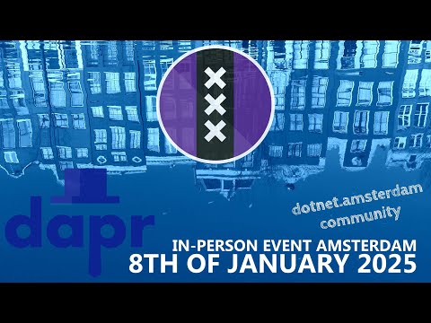 dotnet.amsterdam - Dapr event promo, 8 jan 2025