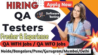 WFH Testing Jobs | Manual & Automation Testing | Fresher Jobs | Tech Bharat | July 2024