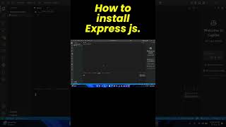 How to install express js #coding #codeflow #programming #python #motivation #codingshorts #python