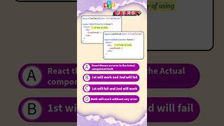React Quiz #0001 - Why Capitalize Components? #reactjsinterviewquestions