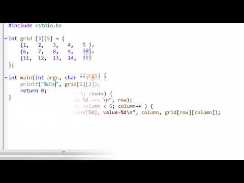 C Programming Basics : Learn C Fundamentals by Coding I PART-45 Multidimensional arrays