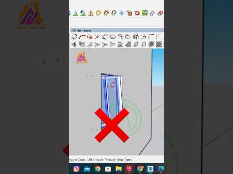 Auto Align Windows in SketchUp with 1001Bit Tools #SketchUp #1001BitTools #SketchUpTips# architect