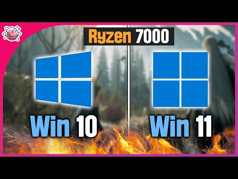 Ryzen 7000 CPU | Windows 10 vs Windows 11 | R5 7600X | 1080p
