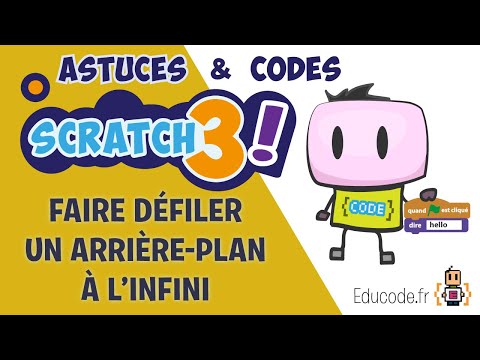 Tuto Scratch3 - Comment faire défiler un arrière-plan à l'infini