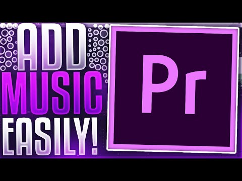 How to Add BACKGROUND MUSIC in Premiere Pro AND Lower Volume