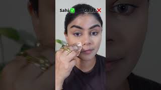 Correct Vs Wrong makeup| #makeuptutorialforbeginners #makeupmistakes #shorts #viral #ytshorts