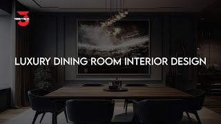 Luxury dining room interior design