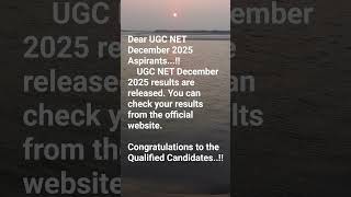 UGC NET December 2025 Results #trending #trendingshorts #viral #viralvideo #viralshort #india #exam
