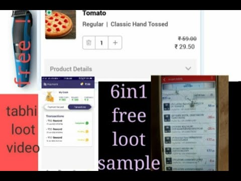 new earning app | free sample loot today | pizza 29rs only | free product today #patymcash