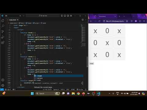 Easy Method To Create Tic Tac Toe Game in JavaScript | JS Project