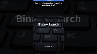 Binary Search. Drop your next problem! #codein_60 #dsa #leetcode #java #interview