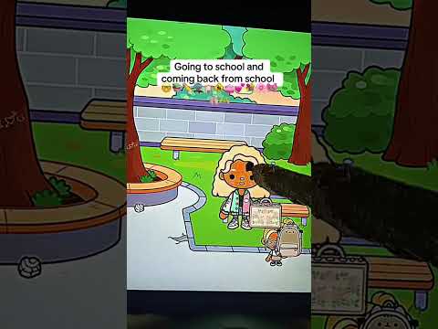 Going to school and coming back!! (On my other ipad) | toca boca rps | #tocaboca #viral #cute