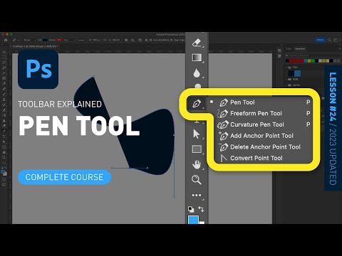 Pen Tool - Toolbar Explained & Demonstrated [Photoshop Tutorial for Beginners]