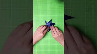 6-Point Shuriken (Ninja Star) with ONLY 2 FOLDS! | How to Make Origami Tutorial