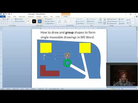 How to  draw using shapes and group same to form single objects