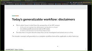 Generalized End to End Python and Neuroscience Workflows on a Compute Cluster