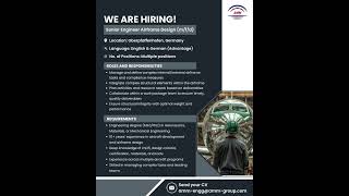 We’re #Hiring || Position: Senior Engineer Airframe Design (m/f/d)