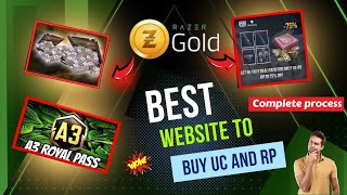 BEST WEBSITE TO BUY UC WITHOUT TAX😱| How To Buy Uc From Razer Gold |Buy New A3 Royal Pass In Pubg