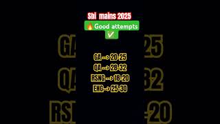 SBI CLERK MAINS ATTEMPTS #viralvideo #shortsfeed #shorts #sbimains #cutoff #goodattempts #cutoff