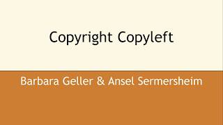 Copyright Copyleft