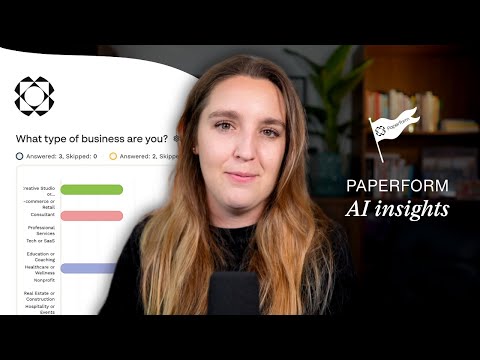 Paperform's AI Insights is actually a built-in data analyst